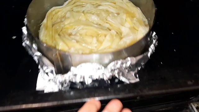 Пирог из теста фило. Простой и быстрый рецепт.