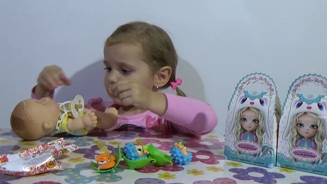 Кукла пупс с ароматом сюрпризы малыши и сестрички игрушки Yogurtinis doll unboxi