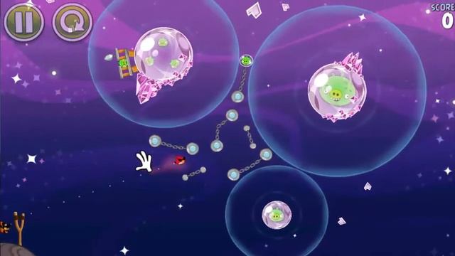 Angry Birds Space Walkthrough Cosmic Crystals 7-5 to 7-8 3 Stars