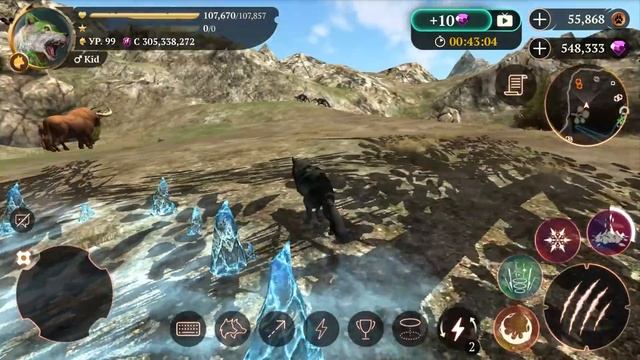 Симулятор Волка #4 Ядовитый и Лесной волк в Легендарных горах в The Wolf с Кидом на пурумчата