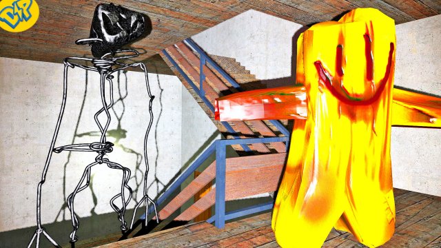 ЖУТКОЕ ЗАКУЛИСЬЕ ЛЕСТНИЦЫ КООП || Garry's Mod Backrooms COOP