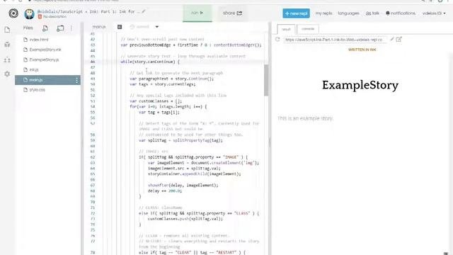 JavaScript + Ink: Part 1: Ink for Web (Ink 0.9)