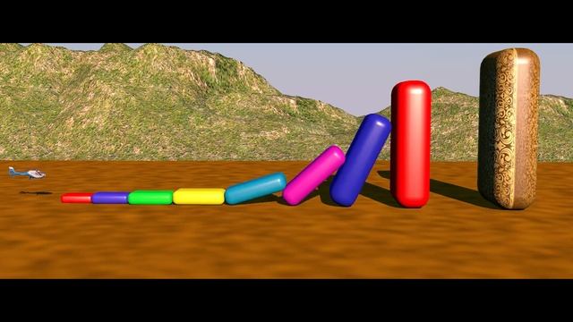 Domino Simulation S15!Big Domino Effect Blast!Colourfull Domino Effect Domino Effect By#SUMISHAVF