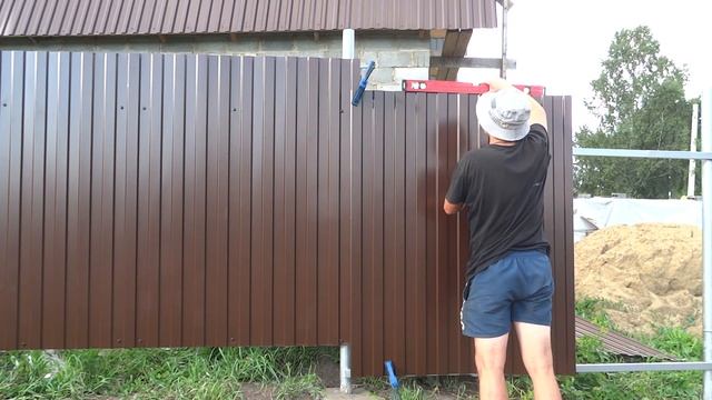 Этого метода нет в интернете! как прикрутить профлист быстро и ровно одному.