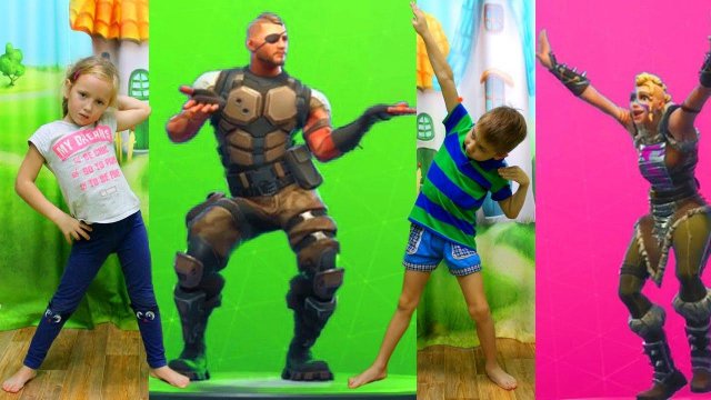 Кто круче танцует Лиза или Рома? Лиза устроила Fortnite Dance Challenge Рома и Хелпик