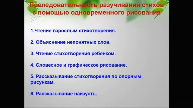 Мастер-класс как выучить стихотворение