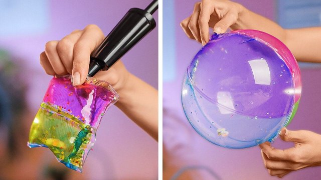 Новые поделки из НАНО-ЛЕНТЫ Удовлетворяющие самодельные антистрессы