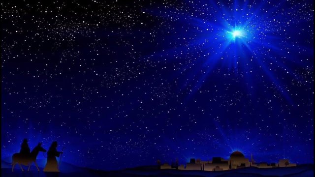 Рождественское песнопение, Христос Спаситель в полночь родился, видео с текстом