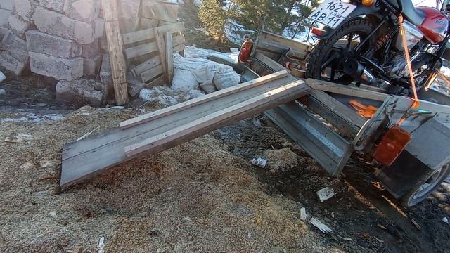 Перевозка мотоцикла в прицепе