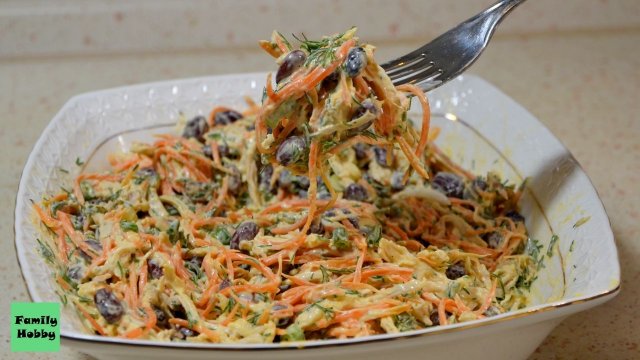 Безупречный САЛАТ с КОРЕЙСКОЙ Морковью и Курицей (куриным филе). Салат с морковью по-корейски
