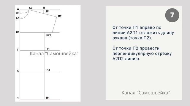 Простая выкройка ночной сорочки | Выкройка для начинающих