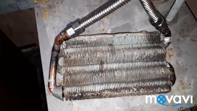 Часть 1 Экономия газа, переделка котла, встанавливаем теплообменик с газ. Колонки.