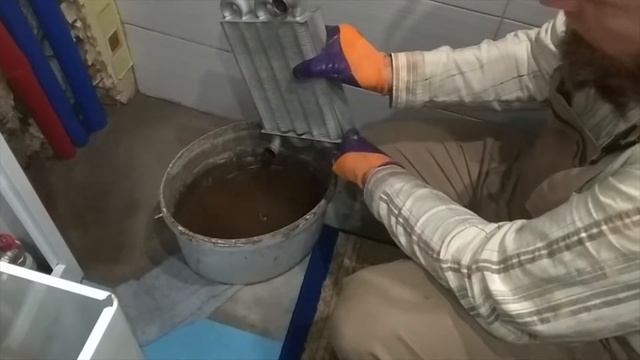 ХИМИЧЕСКАЯ ПРОМЫВКА ПЕРВИЧНОГО ТЕПЛООБМЕННИКА ГАЗОВОГО КОТЛА FERROLI. Очистка от накипи.