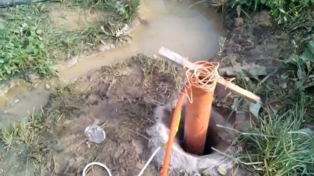 скважина из 110 канализационной трубы