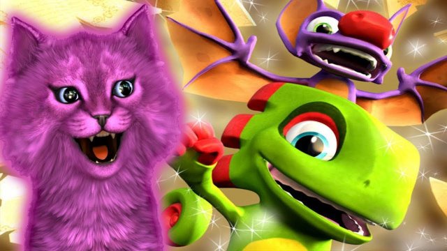 ОЧЕНЬ ВЕСЕЛАЯ ИГРА С ГОВОРЯЩИМ КОТЕНКОМ АБИ ► YOOKA-LAYLEE НА РУССКОМ ◄ #1 игра для ДЕТЕЙ #106