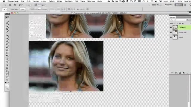Photoshop Tutorial - How To Create A Mirror Image Effect