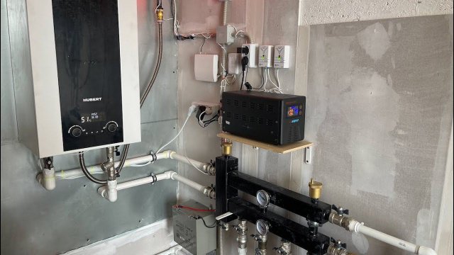 Своими руками монтаж газового котла Hubert и подключение автоматики Zont
