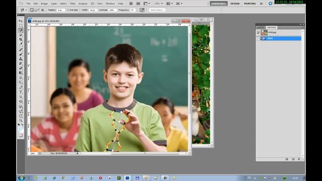 Как вставить фото в шаблон в фотошопе