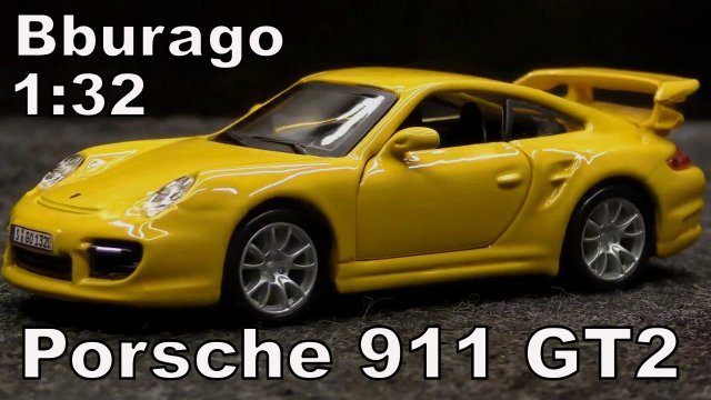 Porsche 911 GT2 / Масштаб 1:32 / Bburago / Масштабная модель автомобиля