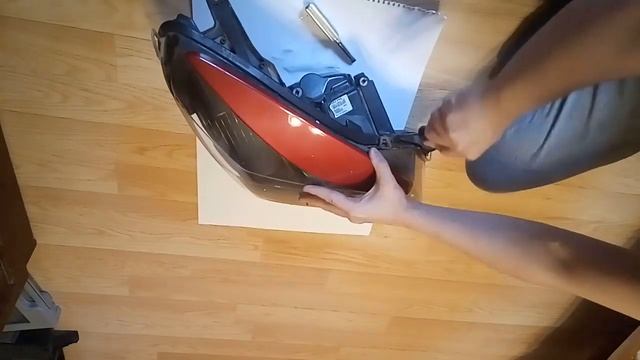 Разбор фары Opel Astra H Eagle Eyes