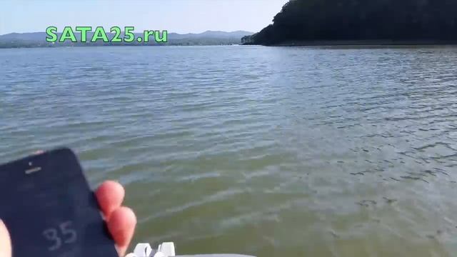 Скорость лодочного мотора Hangkai 9.9, замер скорости