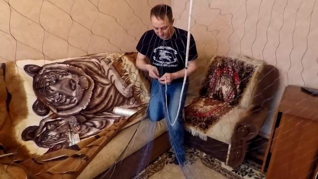 Как Правильно Насадить Рамовую Рыболовную сеть ! Секрет посадки сети!