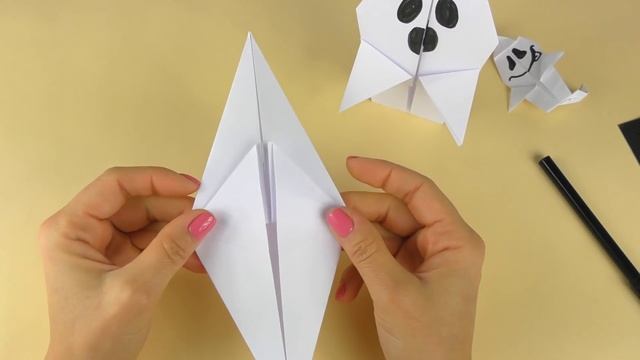Хэллоуин |Оригами из бумаги | Привидение | Поделки на Хэллоуин