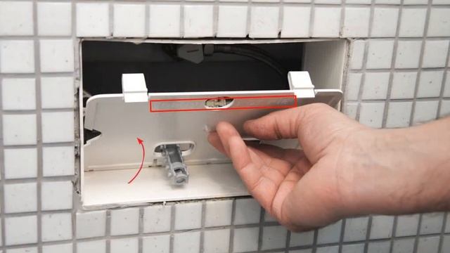 Установка кнопки смыва инсталляции Alcaplast