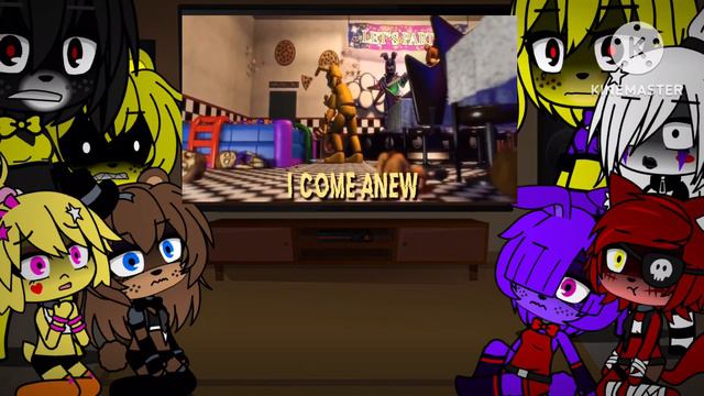 Fnia react to Fazbear frights Pt 1 into the pit 💜Gacha club💜