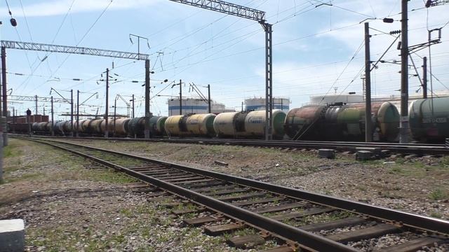 Манёвры тепловоза ТЭМ7А-0461 на станции Новороссийск