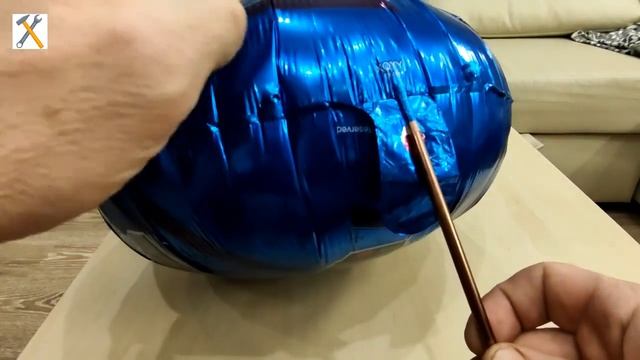 Как сдуть фольгированный шарик