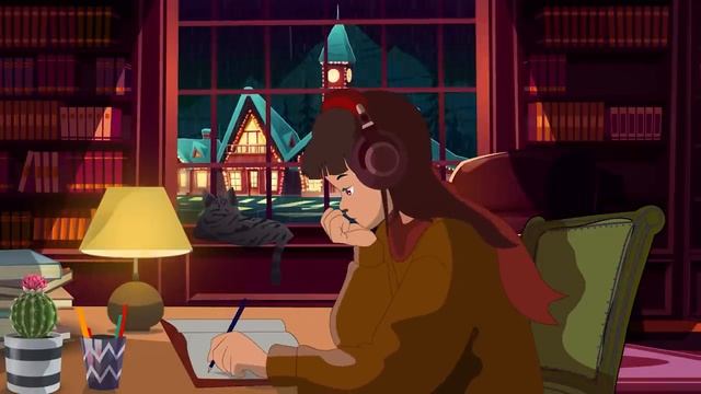 Lofi girl study session-музыка для учебы, музыка для работы, расслабляющая музыка