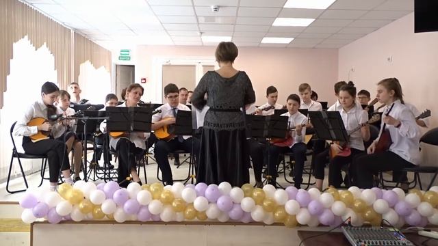 Детский оркестр русских народных инструментов Линевской детской школы искусств, концертная программ