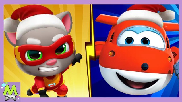 Говорящий Том Погоня Героев vs Супер Крылья.Новогодние Обновления Игр.Кто Круче_ (1)