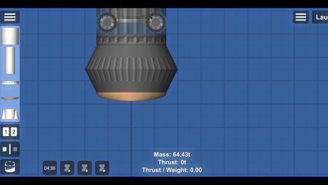 построил ракету за 1, 5 и 15 минут в игре spaceflight simulator