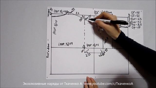 Как пошить Платье на Утренник Мышка Минни с Рукавом Снимаем Мерки строим Выкройку часть 1