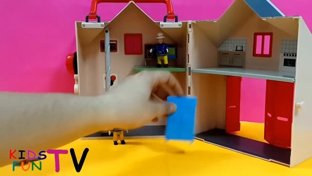 Fireman Sam english Episodes full Fire station Playset Toys - Fireman Sam and Officer Steele