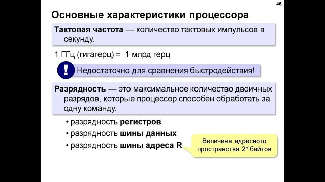Как устроен компьютер. Лекция 4. Процессор