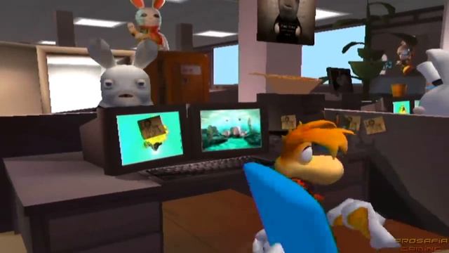 Rayman Raving Rabbids 2 - All Minigames (4 Player)