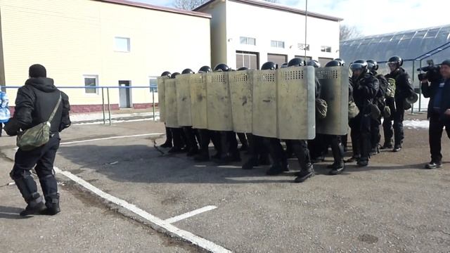Тренировка ОМОНа в Уфе