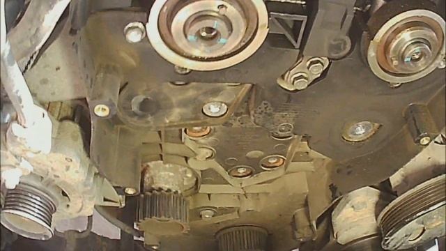 Замена ремня ГРМ и помпы Шевроле Лачетти.