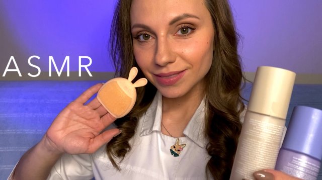 АСМР Уютный КОСМЕТОЛОГ • НЕЖНЫЙ ПИЛИНГ и УХОД ЗА ЛИЦОМ • 10000% МУРАШКИ! ASMR Cosmetologist