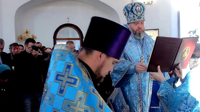 2018 Горскино Храм Божественная литургия Аристарх 28окт
