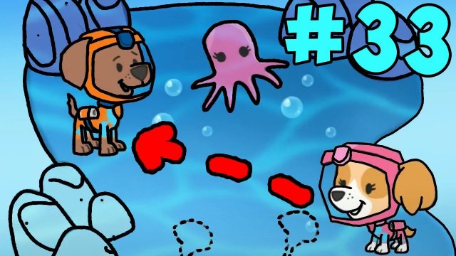 PAW Храбрый щенячий патруль! Мегащенки и Скай  Морской патруль 33 серия  Игры для детей на телефон
