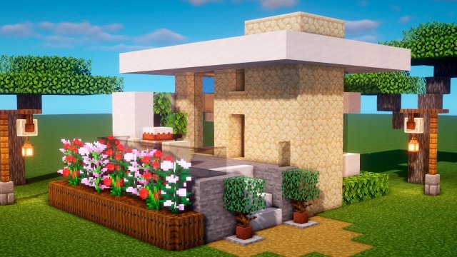 КРАСИВЫЙ ХАЙ-ТЕК ДОМ В МАЙНКРАФТ!