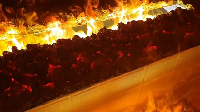 Два очага 3d.Большой и малый музыкальный  новогодний камин ??.Реалистичная имитация живого огня.