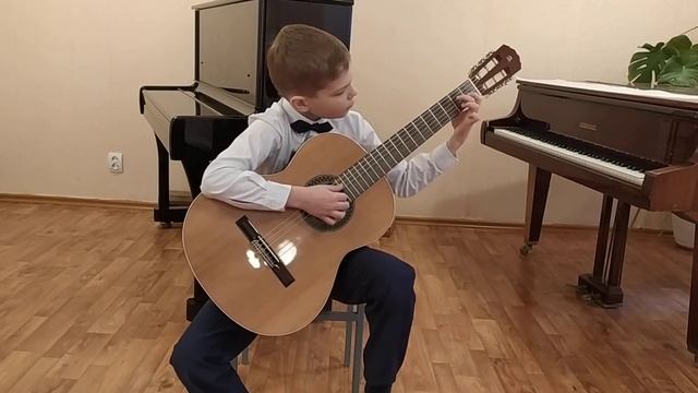Баринов Константин. 1. А. Коттен Сонатина До мажор. 2. А. Иванов-Крамской Прелюдия.