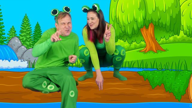 Пять маленьких пестрых лягушат 🐸 Детские стишки
