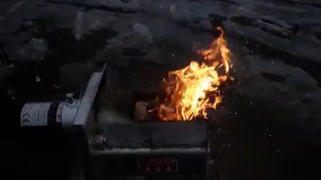 горелка на опилках, щепе, пелетах и угле.