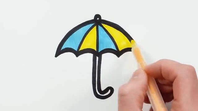 Рисуем фломастерами. Простой милый рисунок. Рисование для детей